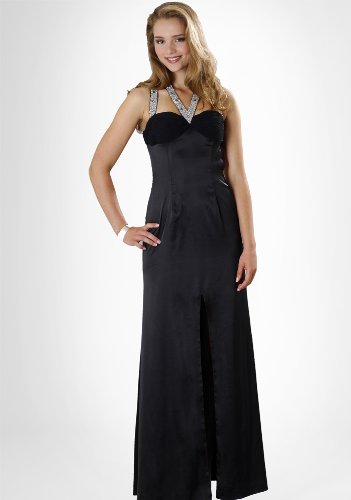 Formal Evening Gown. Beaded Dress for Prom - Party Dress by Sean Collection (8869) BLACK