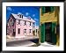 Colorful Loyalist Home, Governor's Harbour, Eleuthera Island, Bahamas Framed Art Poster Print by Greg Johnston, 49x39