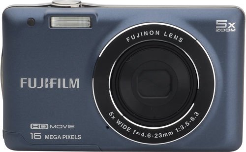 Fujifilm - JX665 16.0-Megapixel 5 X Wide Opt Zoom Digital Camera - Indigo Blue