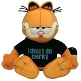 TY BEANIE BABY - GARFIELD "I DONT DO PERKY" Plush Beanbag