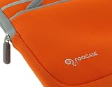 Netbook Neoprene Sleeve Case for Acer AO532h-2588 10.1-Inch Onyx Blue (Invisible Zipper Tri-Pocket - Orange)