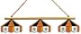 Imperial New Orleans Saints Licensed Three Shade Stained Glass Billiard Table Lamp