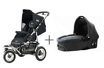 Quinny 65800080 / 65900080 - Freestyle 3XL Comfort Set inklusiv passender Kinderwagenaufsatz, schwarz
