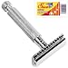 Parker 97R "Hefty" Double Edge Safety Razor & 10 Shark Super Chrome Blades