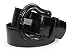 Ladies Western Buckle High Waist Wide Patent Fashion Plain Leather Belt