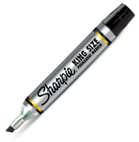 Sharpie King Size Permanent Marker, 1 Black Marker (15101PP)