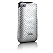 Case-Mate Carbon Fiber Leather Case for iPhone 3G and 3GS - Silver