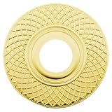Baldwin R004003IDM Lifetime Polished Brass Estate-Couture Single Estate Rosette for Dummy Functions