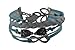 BlueTop(TM) Retro Braided Owl Infinity Olive Branch Wrap Bracelet Bangle Leather Rope