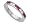 0.80 cttw Karina B(tm) Genuine Ruby Band Size 4 LIFETIME WARRANTY