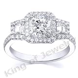2.23 Ct. Cushion Cut Diamond Engagement Ring G, VS5