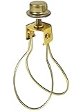 Upgradelights&reg; Lamp Shade Bulb Clip Adapter Clip on with Shade Attaching Finial