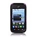 Eagle Cell ZTE Savvy Hybrid TPU Mesh Case - Retail Packaging - Black/Purple