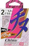 ささめ針(SASAME) チヌ1.6m付・黒(チヌ) 黒 3号-3 T-457