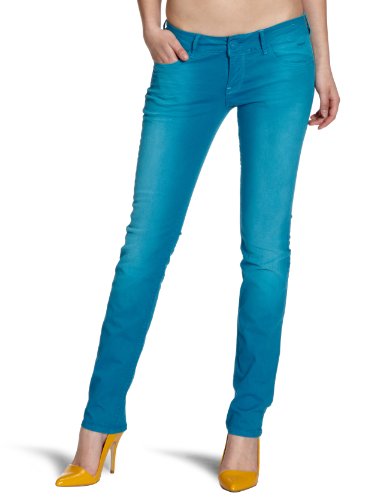 Cross Jeans Damen Jeans Normaler Bund, P 464-356 / Scarlet, Gr. 29/34, Blau (Petrol) Preisvergleich