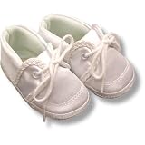 Christening Shoes With Braided Satin Rope Trim ~ Baby Deer 2219