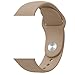 FanTEK Apple Watch Band - Soft Silicone Sport Style Replacement Iwatch Strap for Apple Wrist Watch 42mm Models M/L Size, Walnut