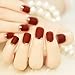 24PCS Matte with Metallic French Acrylic False Fake Full Nail Tip Art
