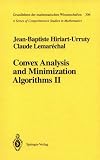 Convex Analysis and Minimization Algorithms II: Advanced Theory and Bundle Methods (Grundlehren Der Mathematischen Wissenschaften)