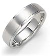 Platinum 6mm Carved Comfort Fit Band