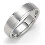 Platinum 6mm Carved Comfort Fit Band