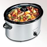 Hamilton Beach 33550 5 Quart Oval Slow Cooker with Removable Lid Latch by HAMILTON BEACH/PROCTOR SILEX