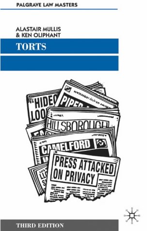 Torts (Palgrave Law Masters)