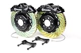 Brembo GT Grand Turismo Big Brake Kit 8 Piston Black Caliper 380x34 2-Piece Drilled Rotors