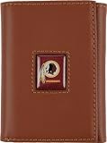 Washington Redskins Brown Leather Tri-Fold Wallet