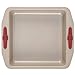 Paula Deen Signature Nonstick Bakeware 3-Piece Bakeware Set, Gray with Red Silicone Grips