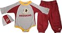 Washington Redskins Infant Long Sleeve Creeper Pant and Skull Cap Set