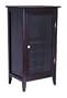 Winsome Wood Wine Cabinet with Glass Door, Espresso