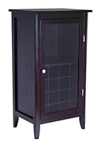 Hot Sale Winsome Wood Wine Cabinet with Glass Door, Espresso