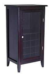WinsomeWoodWineCabinetwithGlassDoor,Espresso