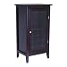 Winsome Wood Wine Cabinet with Glass Door, Espresso