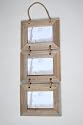 Three Hanging Driftwood Photo Frames on Rope - Holds Three 6x4" Photos