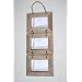 Three Hanging Driftwood Photo Frames on Rope - Holds Three 6x4" Photos