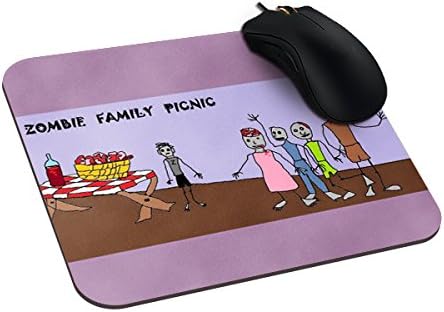 Lasjas Zombie Picnictablet Mouse Pad Gaming Mousepad Customerized Computer Mouse Pads Zazer Mousepad Non-Slip Rubber,9.25X7.75Inches