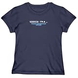 T-SHIRT WOMAN NAVY BLUE ” TRUST ME ! I’M TOURIST INFORMATION OFFICER ” Large
