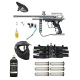 Paintball 32 Degrees Icon LED SILVER Electronic Marker/Gun Package with E-Loader
