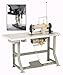 Yamata FY-5318 Walking Foot Sewing Machine Lockstitch Reverse w/ stand,table & motor