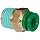 SMC KR Series Brass Flame Resistant Push-to-Connect Tube Fitting, Connector with Sealant, 1/4" Tube OD x 1/4" NPT Male