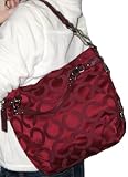 Coach Op Art Signature Brooke Hobo Shoulder Bag Purse Tote 14147 Cherry 41VGadYkeuL. SL160 Coach Op Art Signature Brooke Hobo Shoulder Bag Purse Tote 14147 Cherry