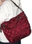 Coach Op Art Signature Brooke Hobo Shoulder Bag Purse Tote 14147 Cherry