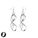Sg Paris Boucle D'Oreilles Crochet Femme Metal Argente