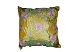 Collection Silky Pillow in Lime Sorbet with Pink Floral