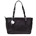 Authentic Coach Black Leather Gallery East West Tote Bag 17721