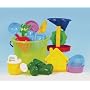 13PC - DELUXE LARGE 8 INCH BEACH SAND BOX BUCKET + ACCESSORIES - RAKES, SHOVEL, SCOOP ETC.