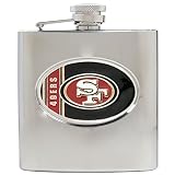 San Francisco 49ers 6oz Stainless Steel Hip Flask