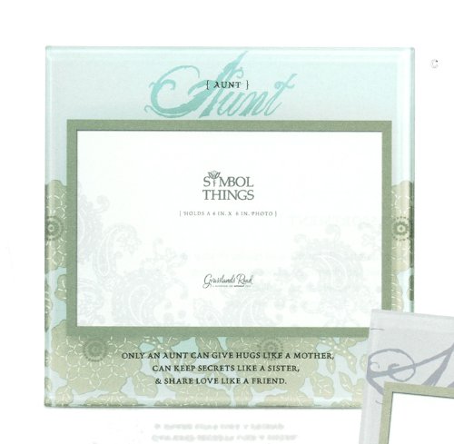 Decorative Glass Special Aunt Gift Frame w/ Special Message Decorative Glass Special Aunt Gift Frame w/ Special Message
